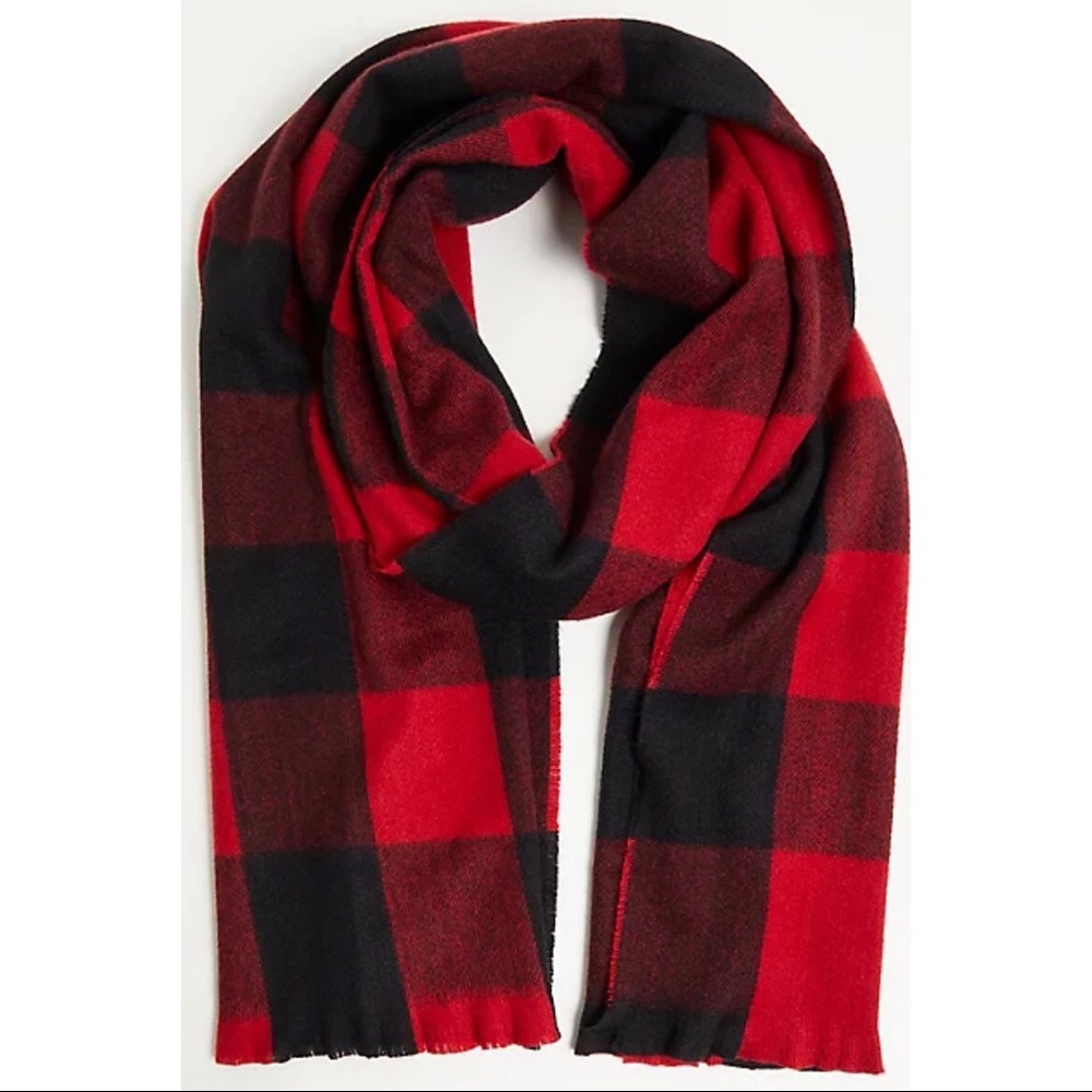 Soft Blanket Scarf in Buffalo Plaid - Long & cozy! NWT